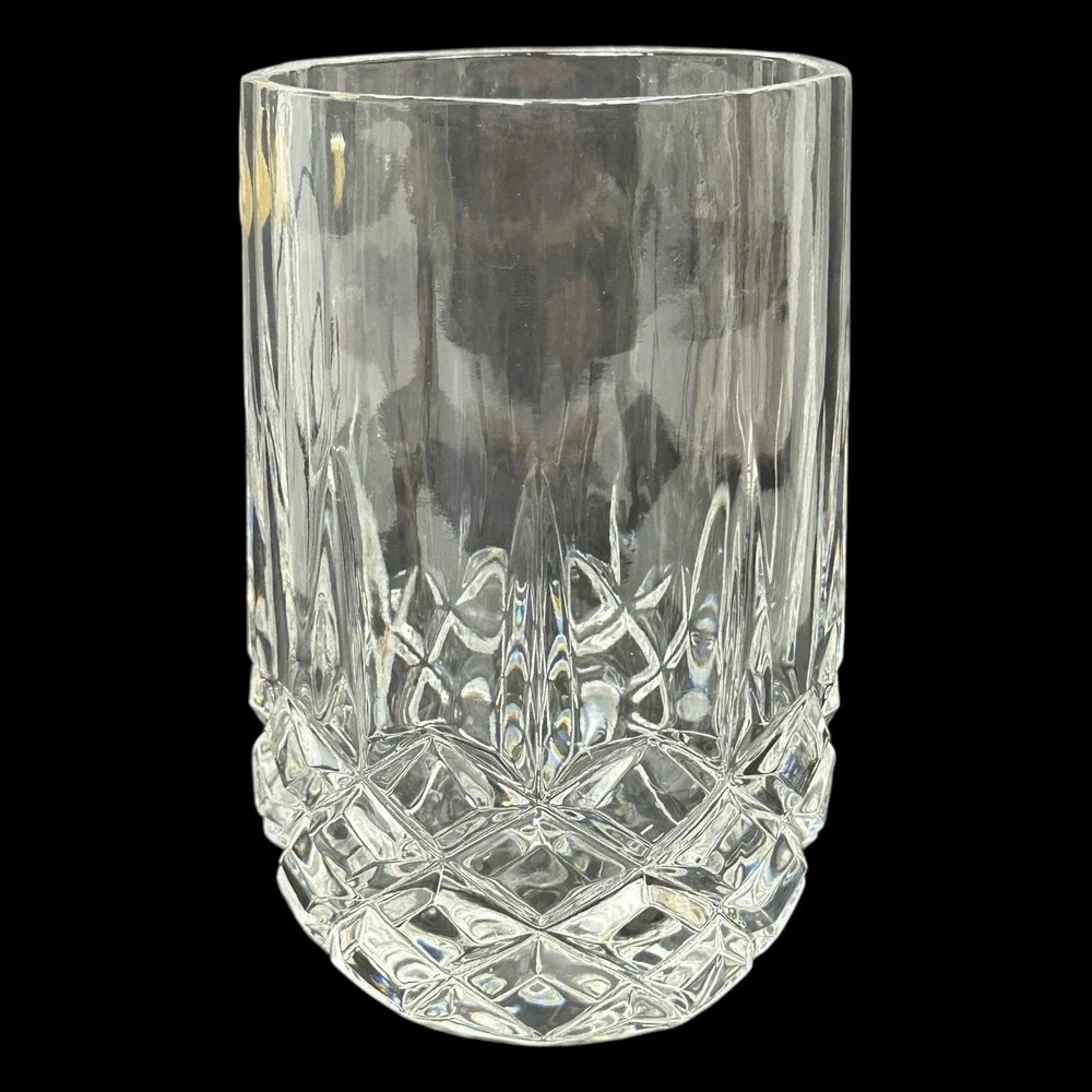 VTG‎ European Collection 24% Lead Crystal Tumbler Glass Yugoslavia Diamond Cut
